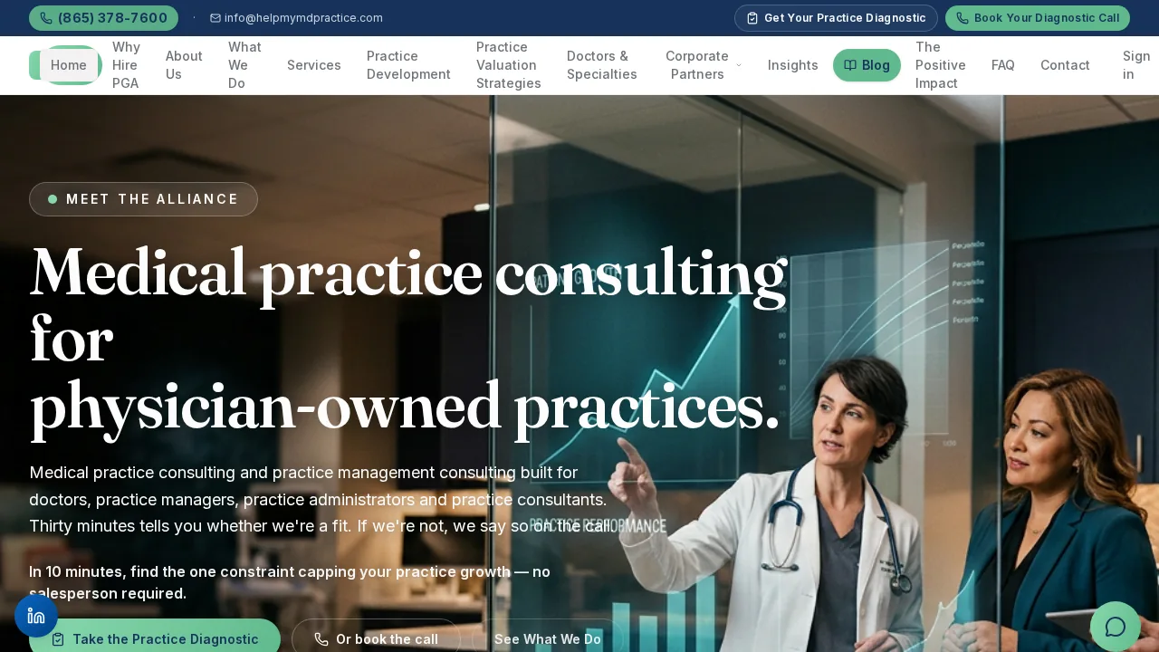Practice Growth Alliance website screenshot